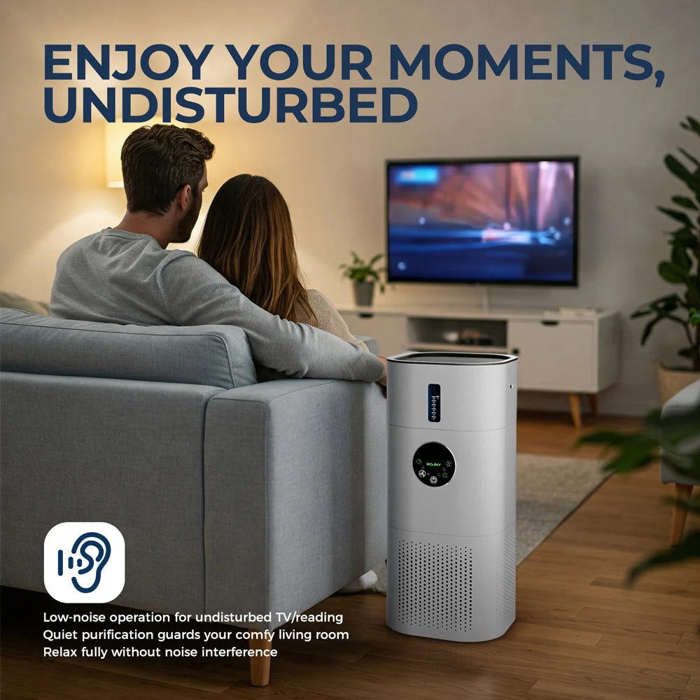 Air Purifier for Home Allergies – HEPA Filter Removes 99.97% of Dust, Pollen, Smoke & Pet Dander