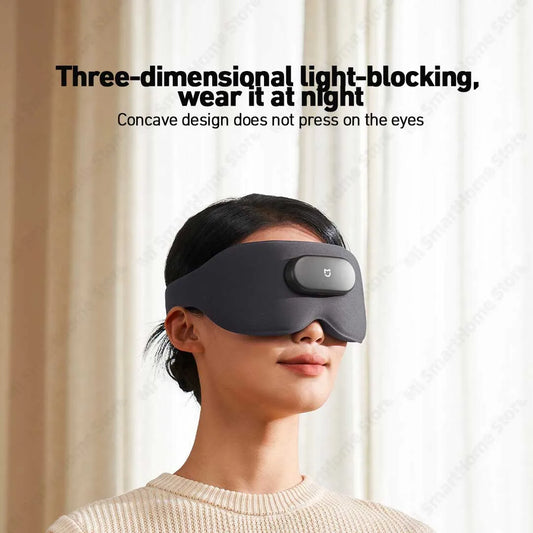 Xiaomi Mi Smart Massage Eye Mask, Eye Massager with Heat and Bluetooth Music – Wireless Compression Mask for Eye Strain & Headache Relief