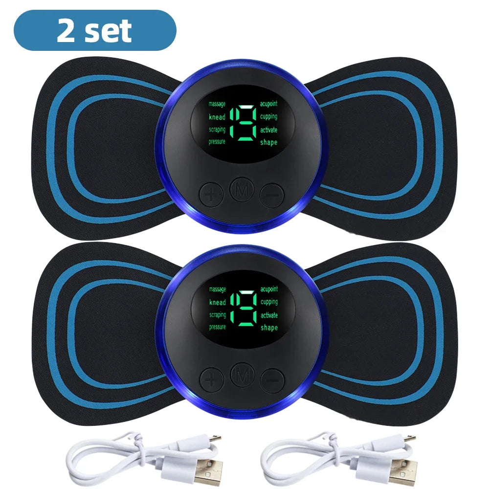 Portable EMS Neck Massager – Low Frequency Muscle Stimulator for Pain Relief & Recovery