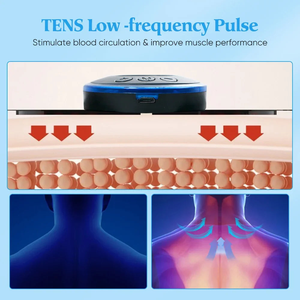 Portable EMS Neck Massager – Low Frequency Muscle Stimulator for Pain Relief & Recovery