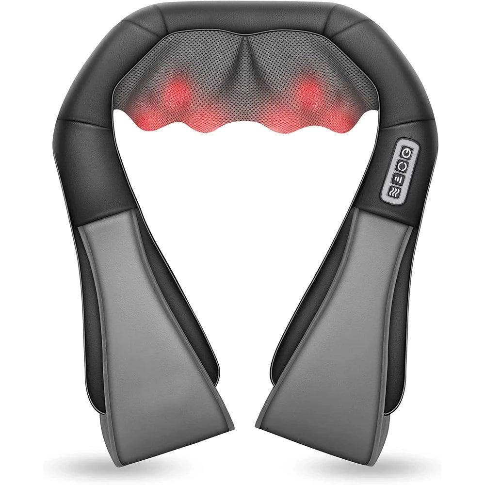 Shiatsu Neck & Shoulder Massager with Heat – Deep Tissue Relief