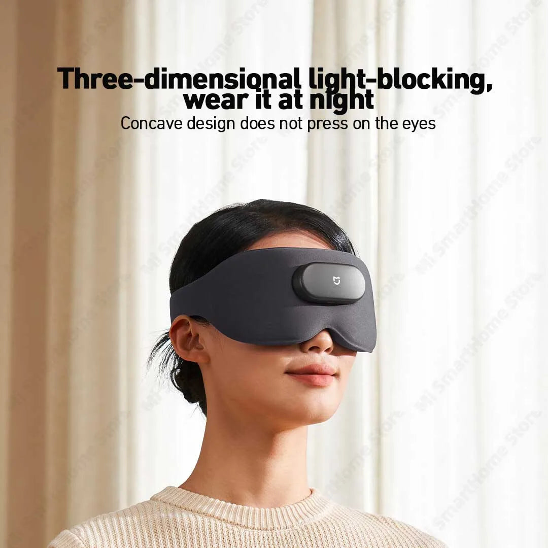 Xiaomi Mi Smart Massage Eye Mask, Eye Massager with Heat and Bluetooth Music – Wireless Compression Mask for Eye Strain & Headache Relief