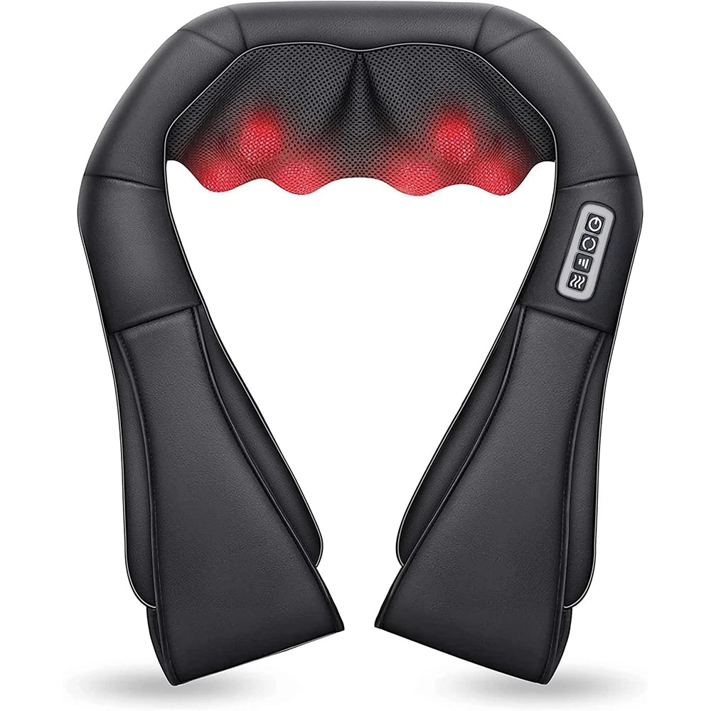 Shiatsu Neck & Shoulder Massager with Heat – Deep Tissue Relief