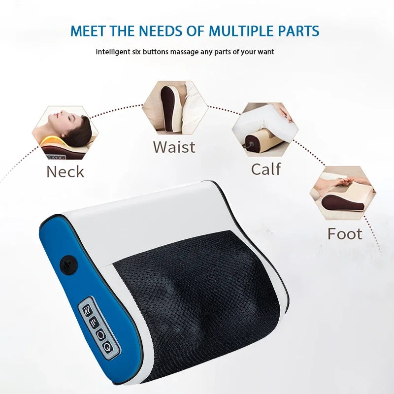Multi-Functional Neck & Shoulder Massager with Heat – Deep Kneading Relief for Tired Muscles