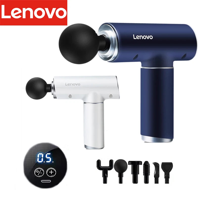 Lenovo Massage Gun Deep Tissue – Portable Percussion Massager for Pain Relief