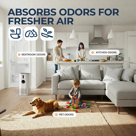 Air Purifier for Home Allergies – HEPA Filter Removes 99.97% of Dust, Pollen, Smoke & Pet Dander