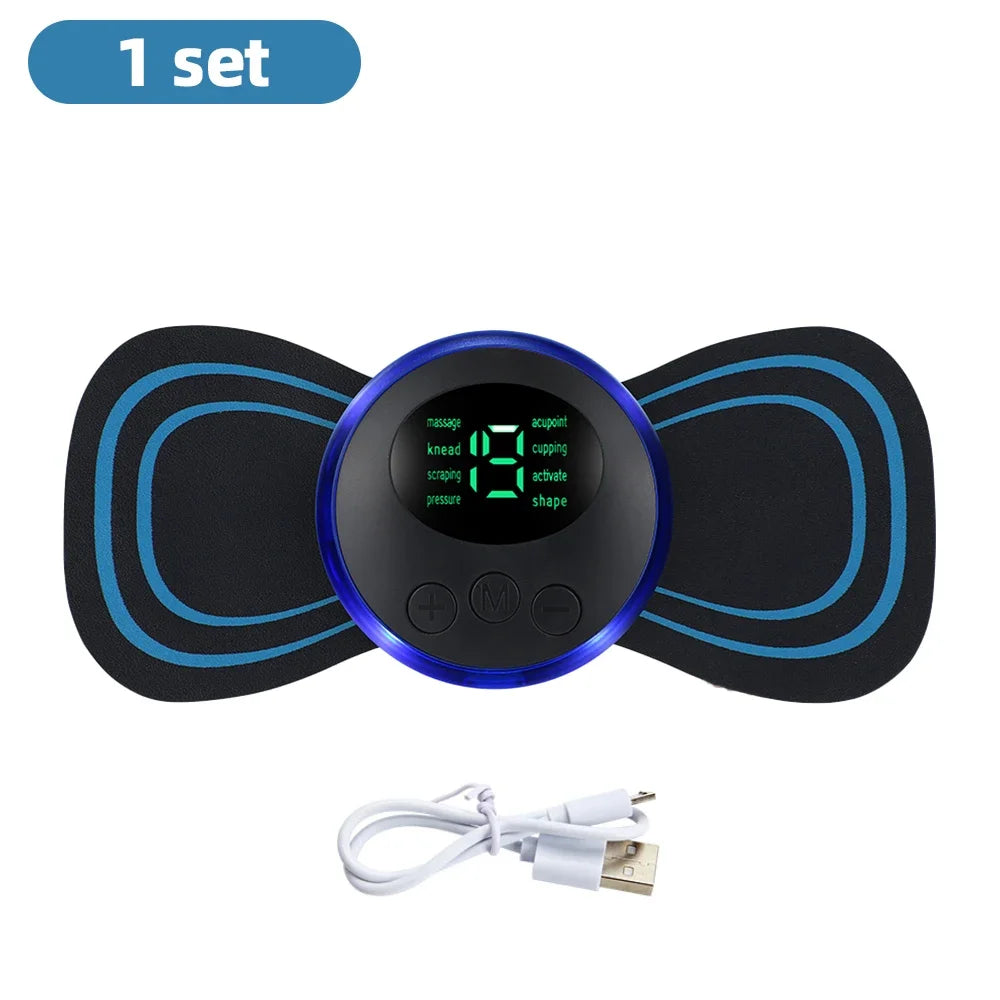 Portable EMS Neck Massager – Low Frequency Muscle Stimulator for Pain Relief & Recovery