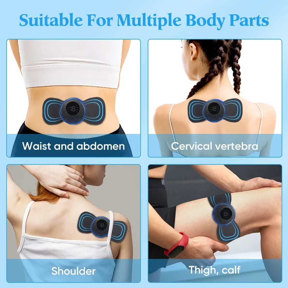 Portable EMS Neck Massager – Low Frequency Muscle Stimulator for Pain Relief & Recovery